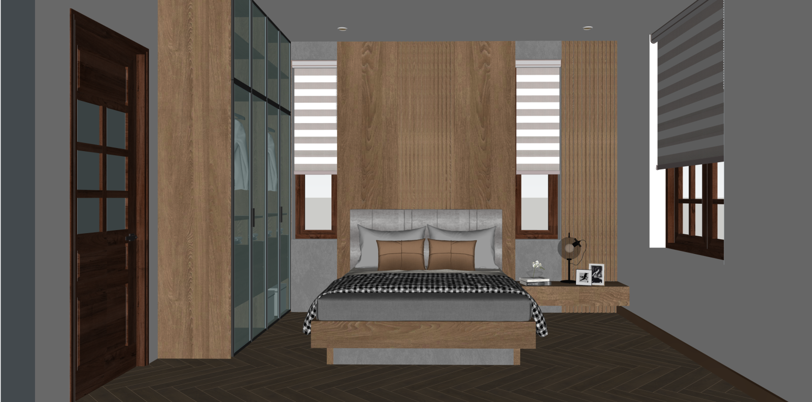 现代家居卧室SU模型下载【ID:1216059076】