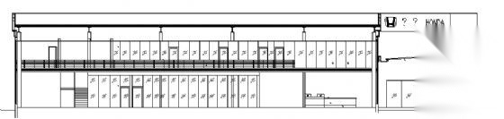 某广州本田汽车展厅建筑方案图cad施工图下载【ID:165143122】