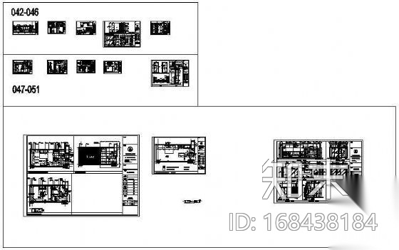 四星级标准客房图纸cad施工图下载【ID:168438184】