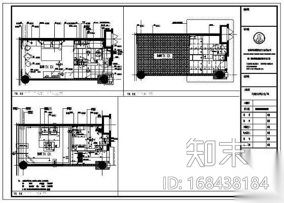 四星级标准客房图纸cad施工图下载【ID:168438184】