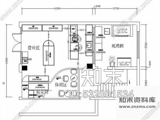 施工图四川美味西饼屋面包店装修CAD施工图含效果cad施工图下载【ID:532001534】