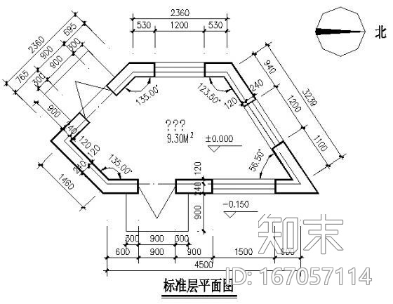 北京某木材场大门建筑方案图cad施工图下载【ID:167057114】