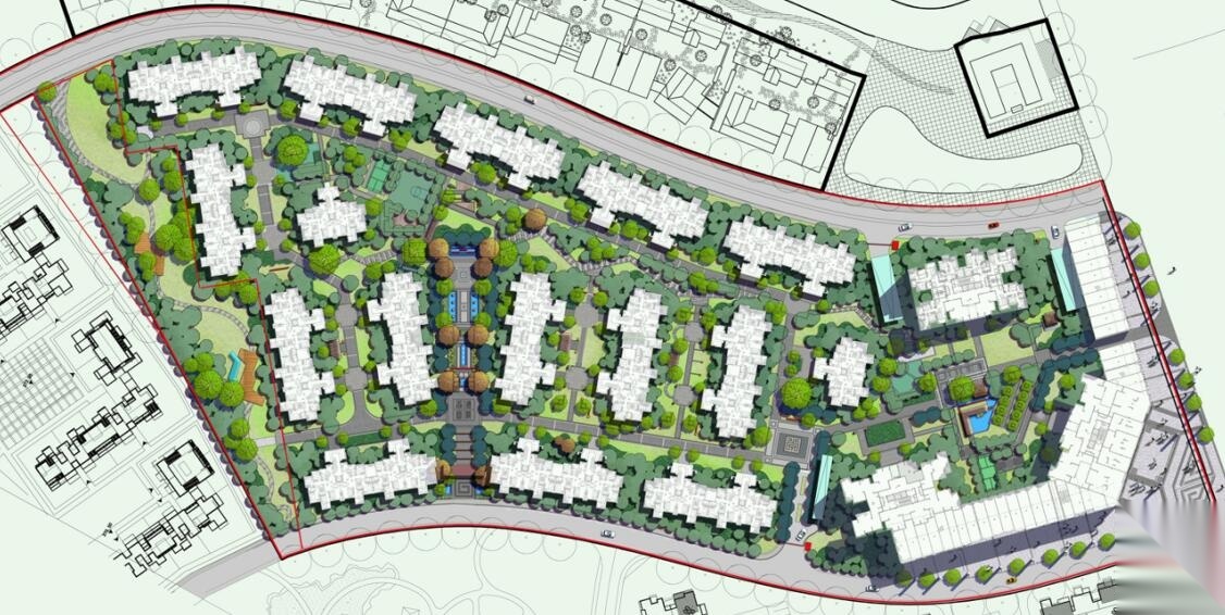 [重庆]新中式风格居住区景观方案汇报文本（PPT+54页）cad施工图下载【ID:161024156】