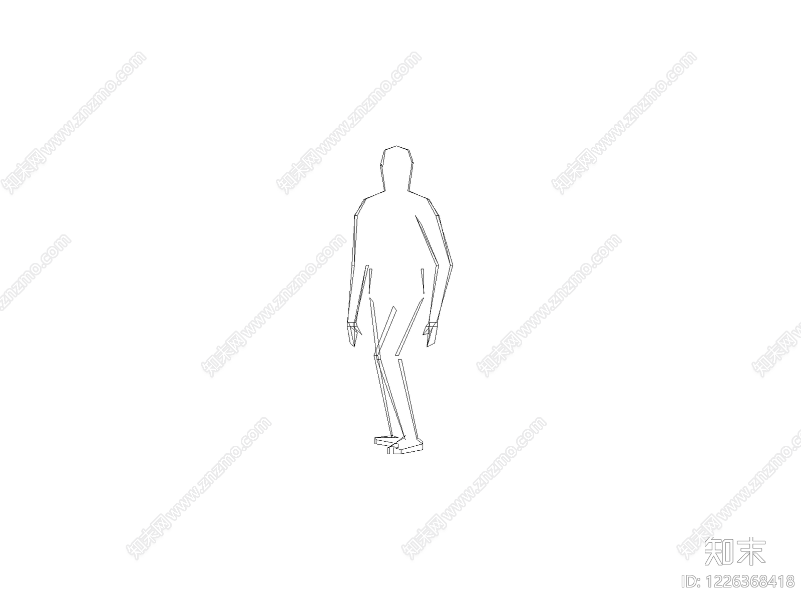人物cad施工图下载【ID:1226368418】