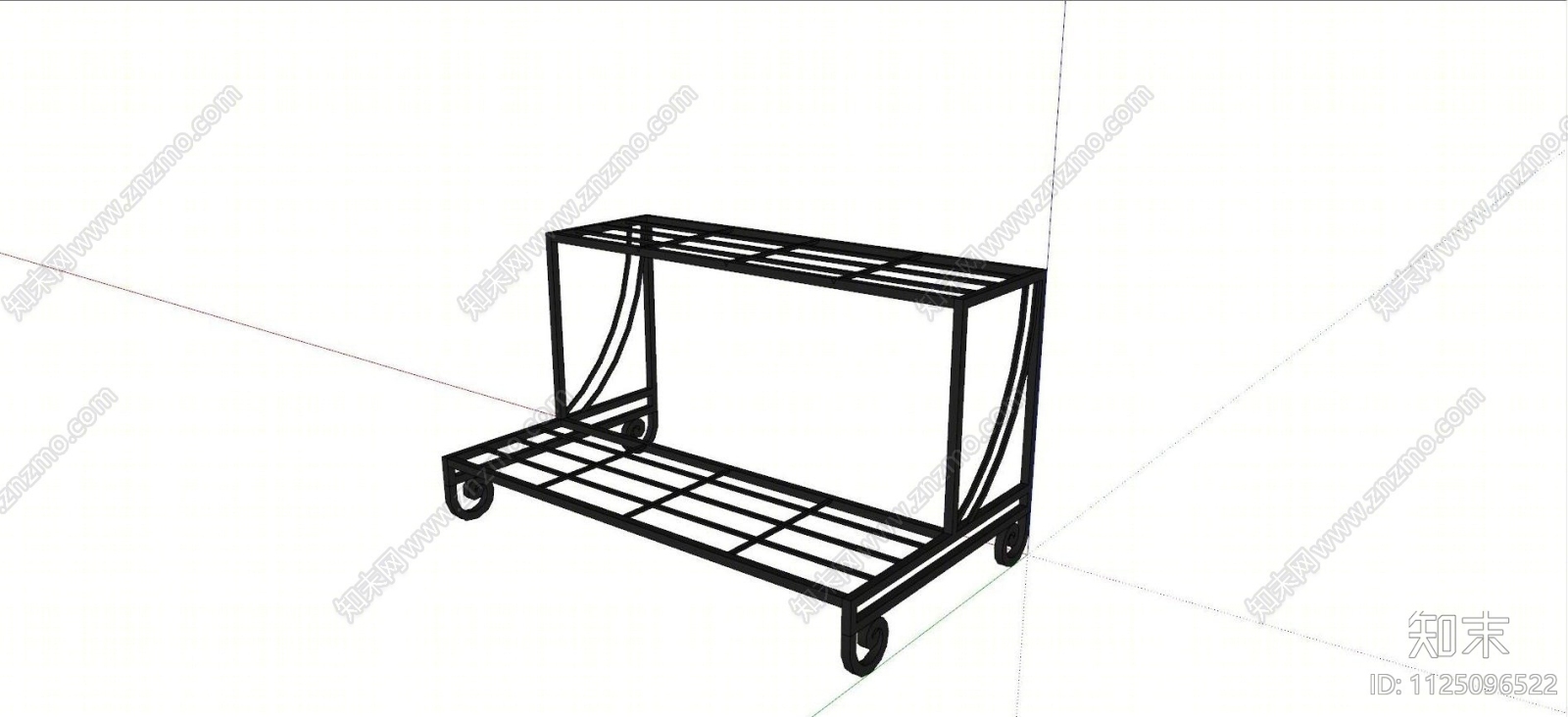 现代置物架免费SU模型下载【ID:1125096522】