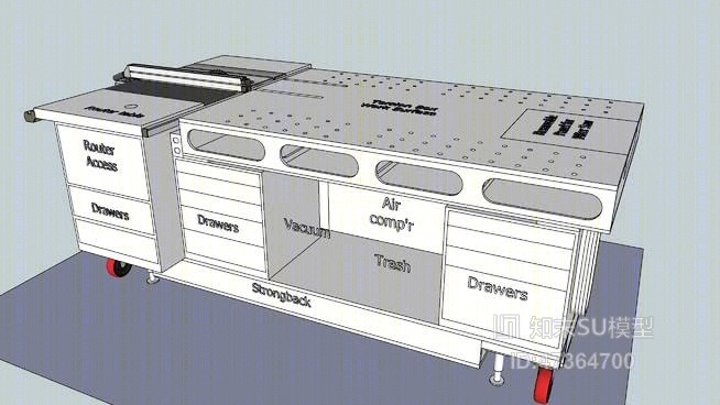 工作台SU模型下载【ID:117879624】