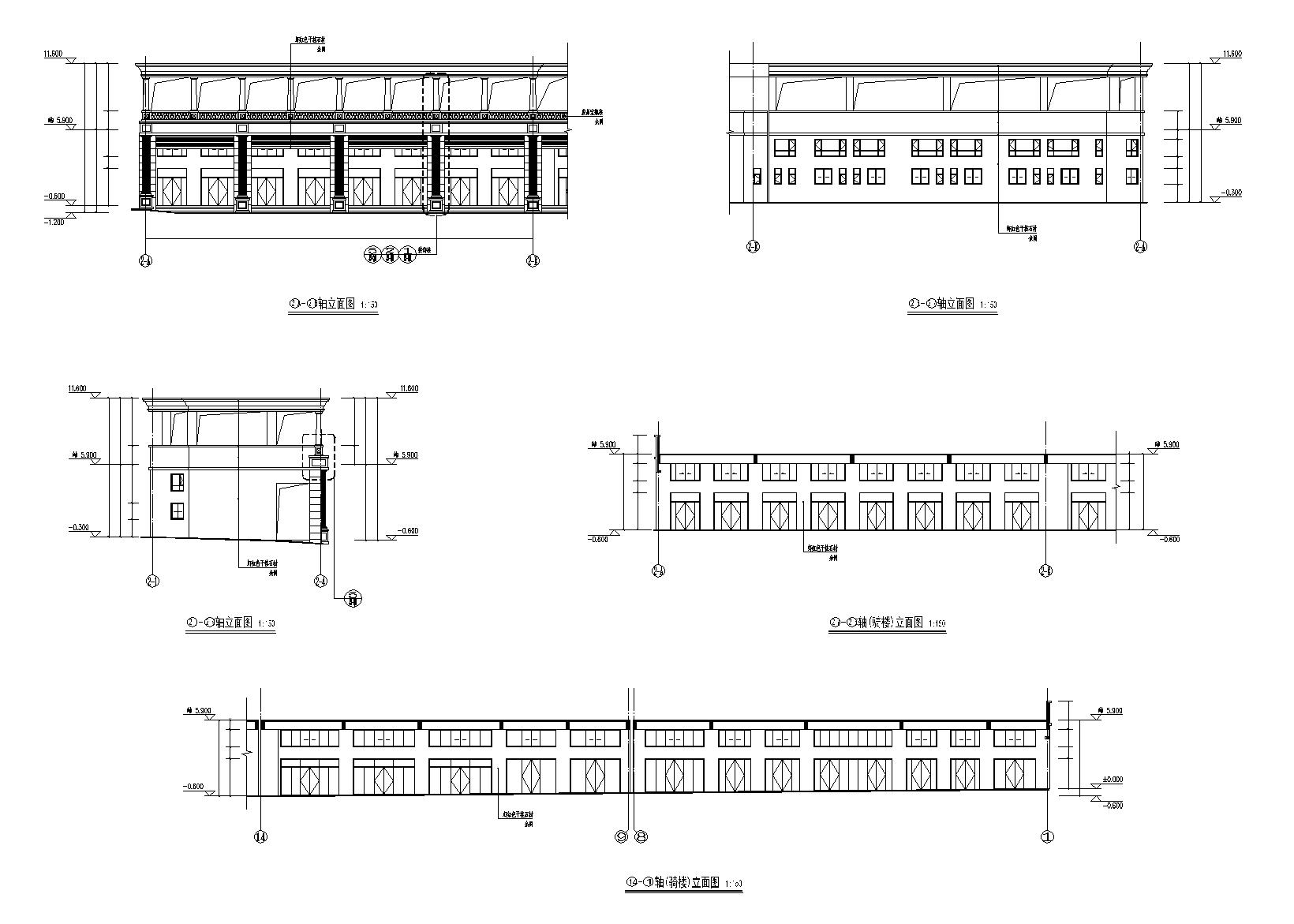 [广东]二十八层古典风格住宅建筑施工图cad施工图下载【ID:168461181】