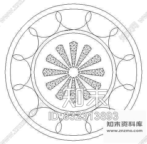 图块/节点铺地花纹图块29cad施工图下载【ID:832313893】