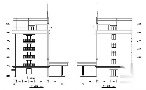 某六层办公楼建筑结构施工图cad施工图下载【ID:149944174】