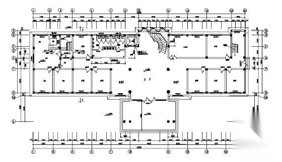 某六层办公楼建筑结构施工图cad施工图下载【ID:149944174】