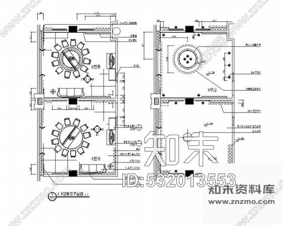 施工图某高档酒楼精致装修图cad施工图下载【ID:532013553】