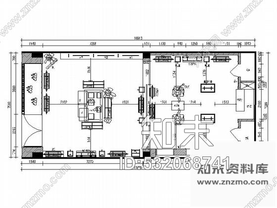 施工图浙江现代风格服装店装修CAD施工图含效果图cad施工图下载【ID:532068741】