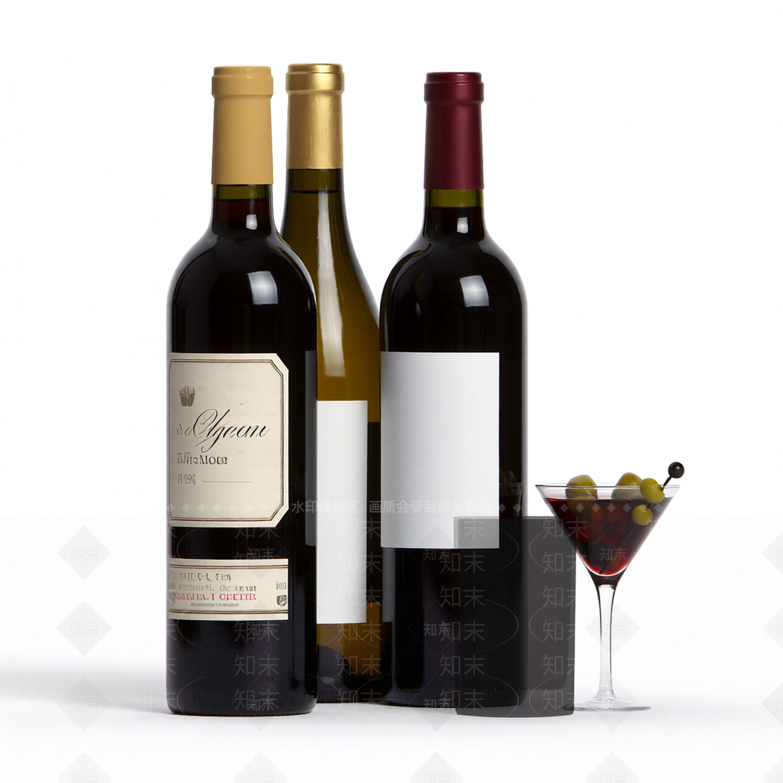 酒瓶酒杯组合3D模型下载【ID:1206199049】