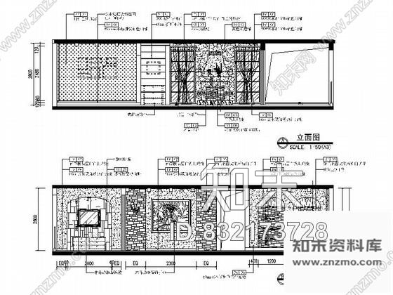 图块/节点地中海风格客厅立面CAD详图cad施工图下载【ID:832173728】