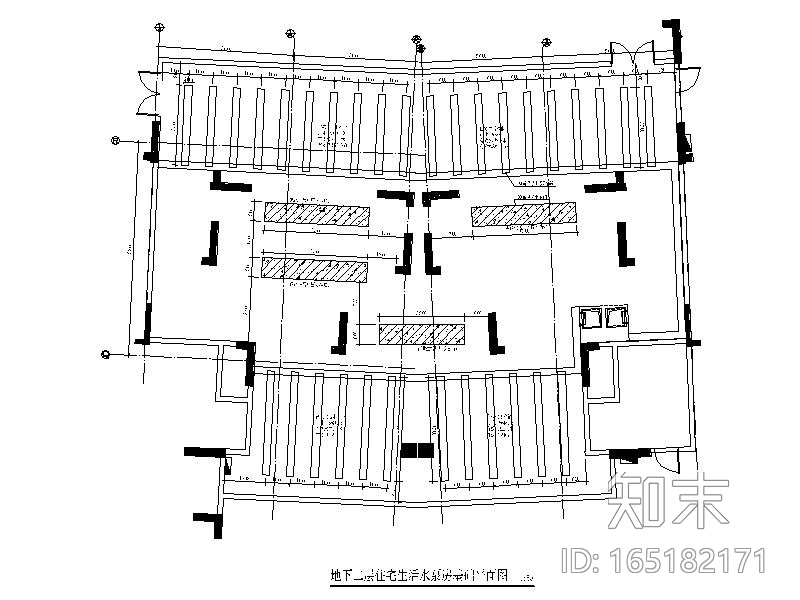 住宅建筑生活水泵房大样图CAD施工图下载【ID:165182171】