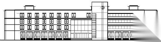 某四层办公楼建筑施工图cad施工图下载【ID:151424183】