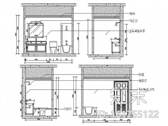 [北京]欧式别墅D07型装修图cad施工图下载【ID:161755122】