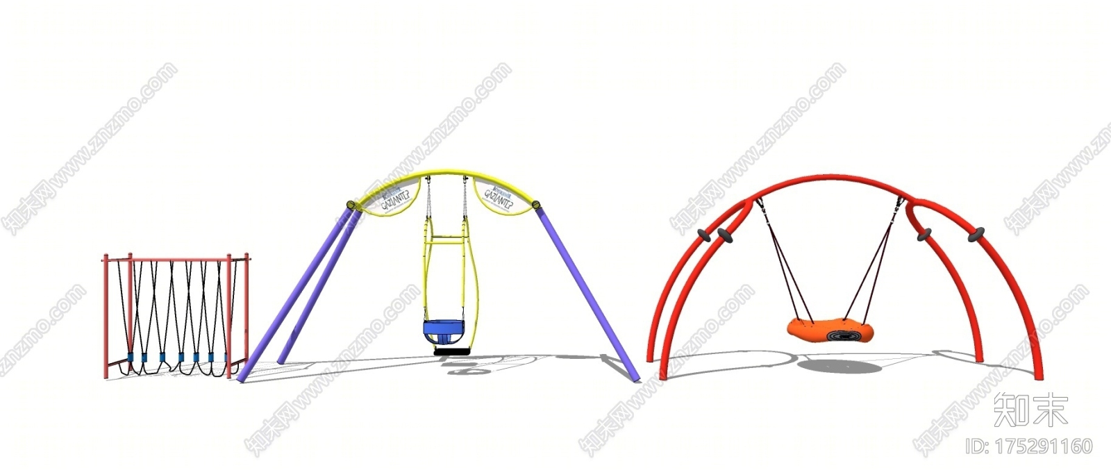 儿童秋千SU模型下载【ID:175291160】