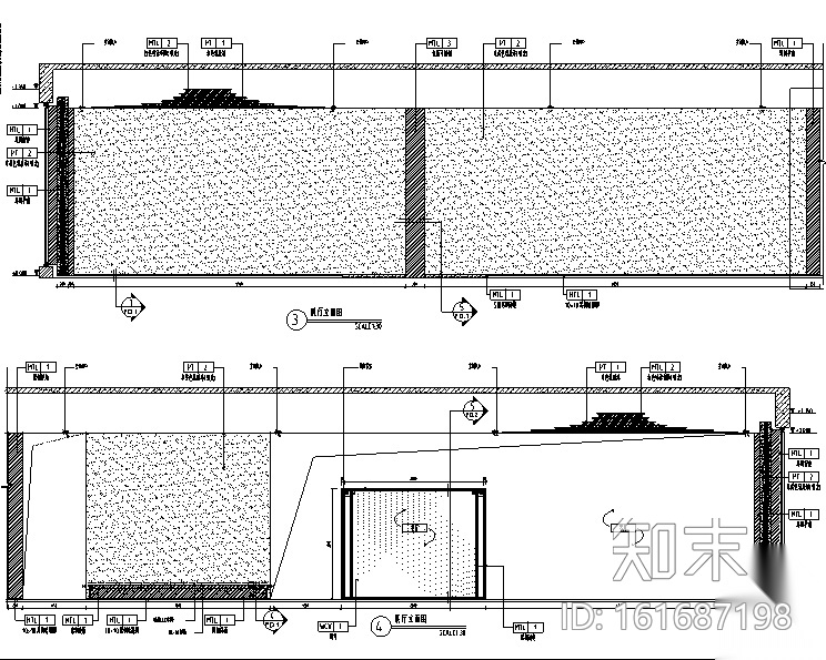 居然顶层展览展示装修设计施工图（附效果图）施工图下载【ID:161687198】