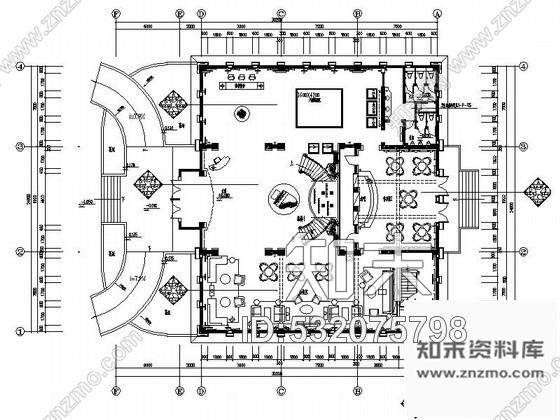 施工图江苏某欧式售楼处室内装修图cad施工图下载【ID:532075798】