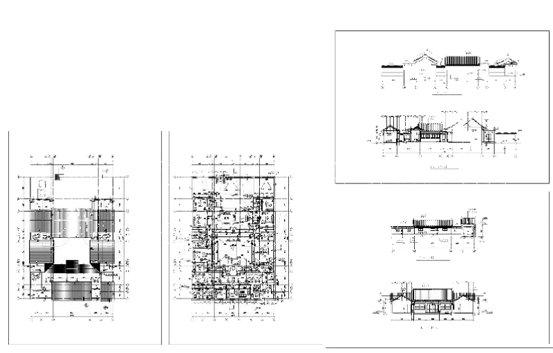 四合院建筑施工图下载【ID:149690129】