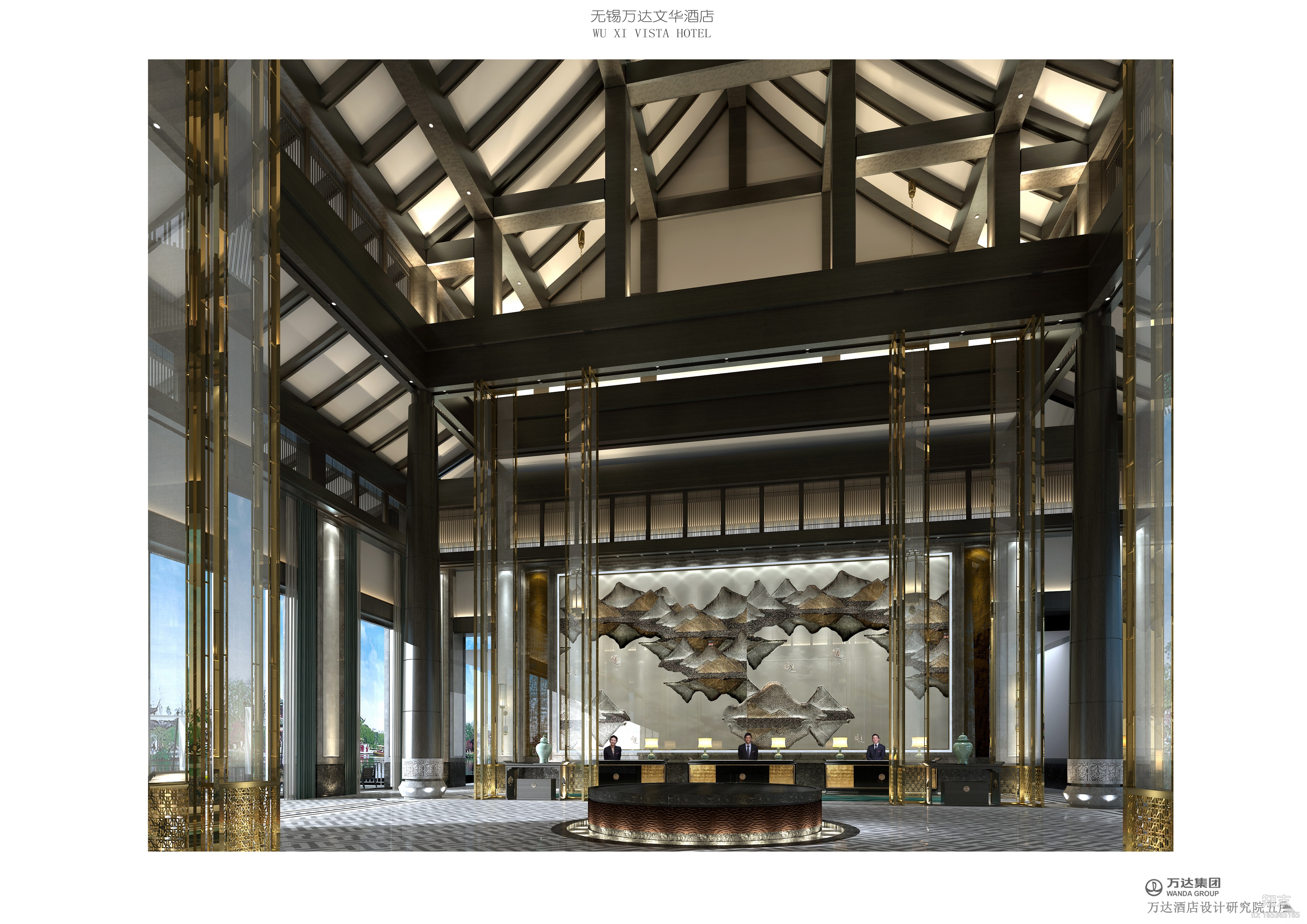 [江苏]知名地产文华酒店室内施工图+效果图cad施工图下载【ID:165365165】