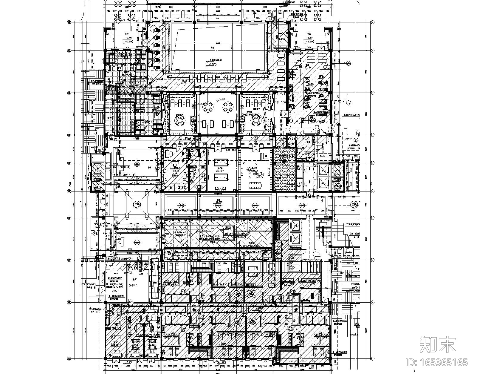 [江苏]知名地产文华酒店室内施工图+效果图cad施工图下载【ID:165365165】