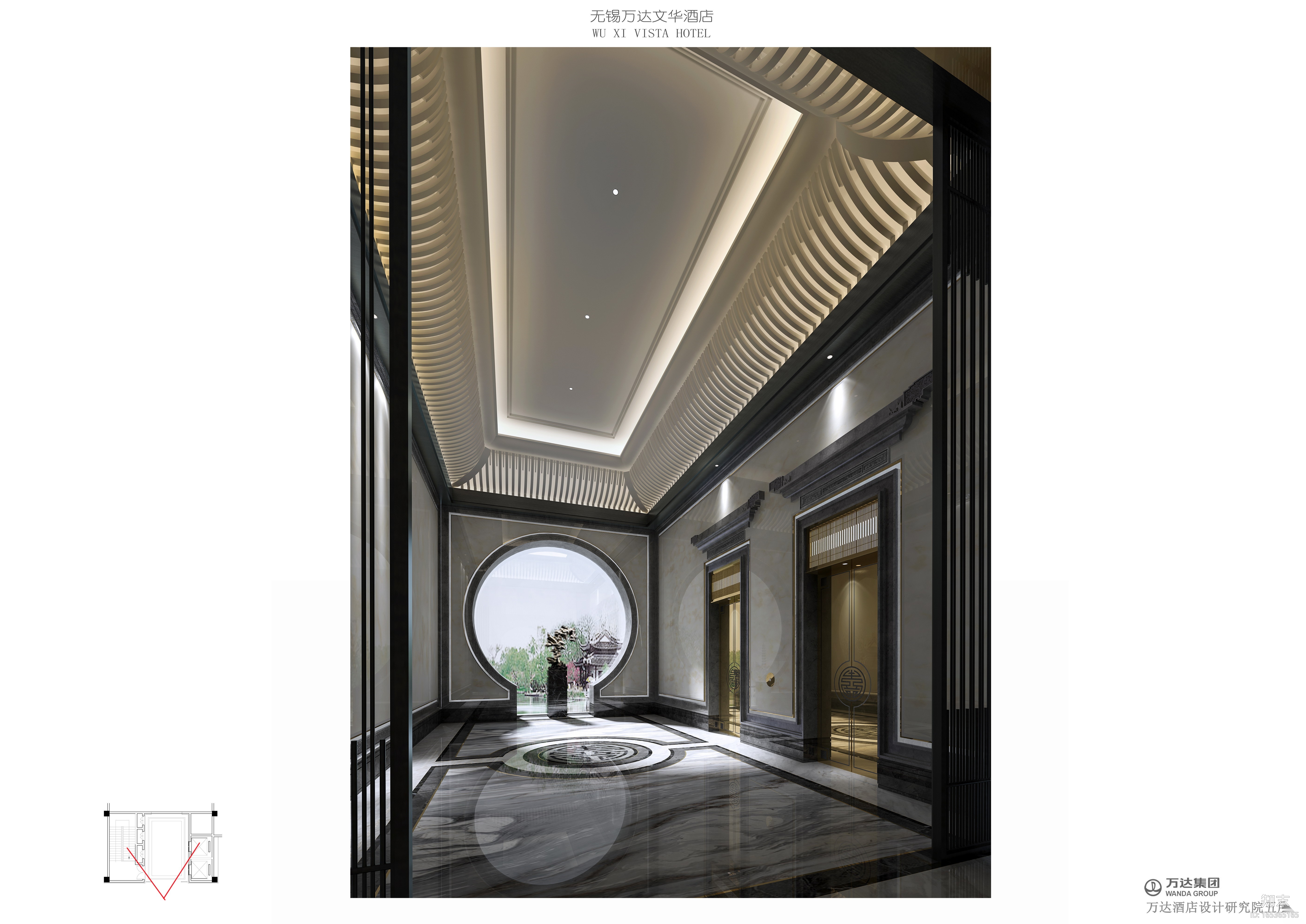 [江苏]知名地产文华酒店室内施工图+效果图cad施工图下载【ID:165365165】