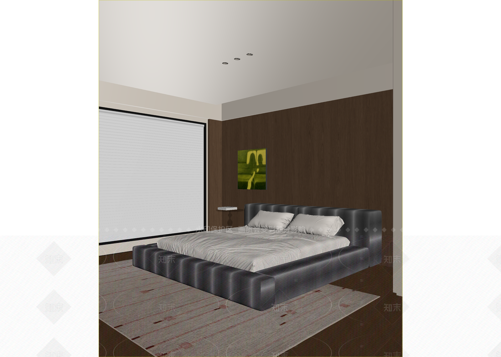 现代酒店客房3D模型下载【ID:1215919299】