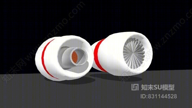 飞机发动机SU模型下载【ID:831144528】