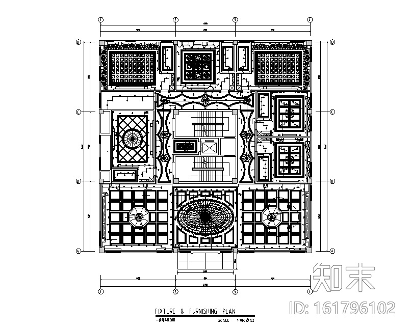 [安徽]丝金丽凯KTV空间设计施工图cad施工图下载【ID:161796102】