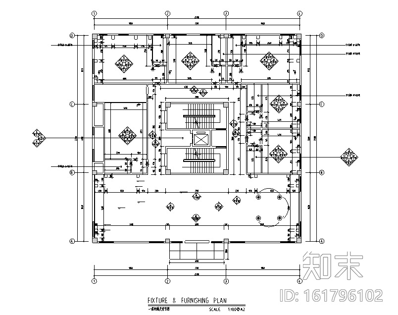 [安徽]丝金丽凯KTV空间设计施工图cad施工图下载【ID:161796102】