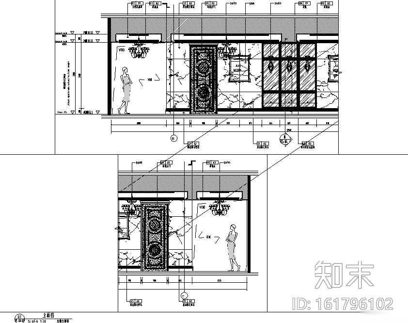 [安徽]丝金丽凯KTV空间设计施工图cad施工图下载【ID:161796102】