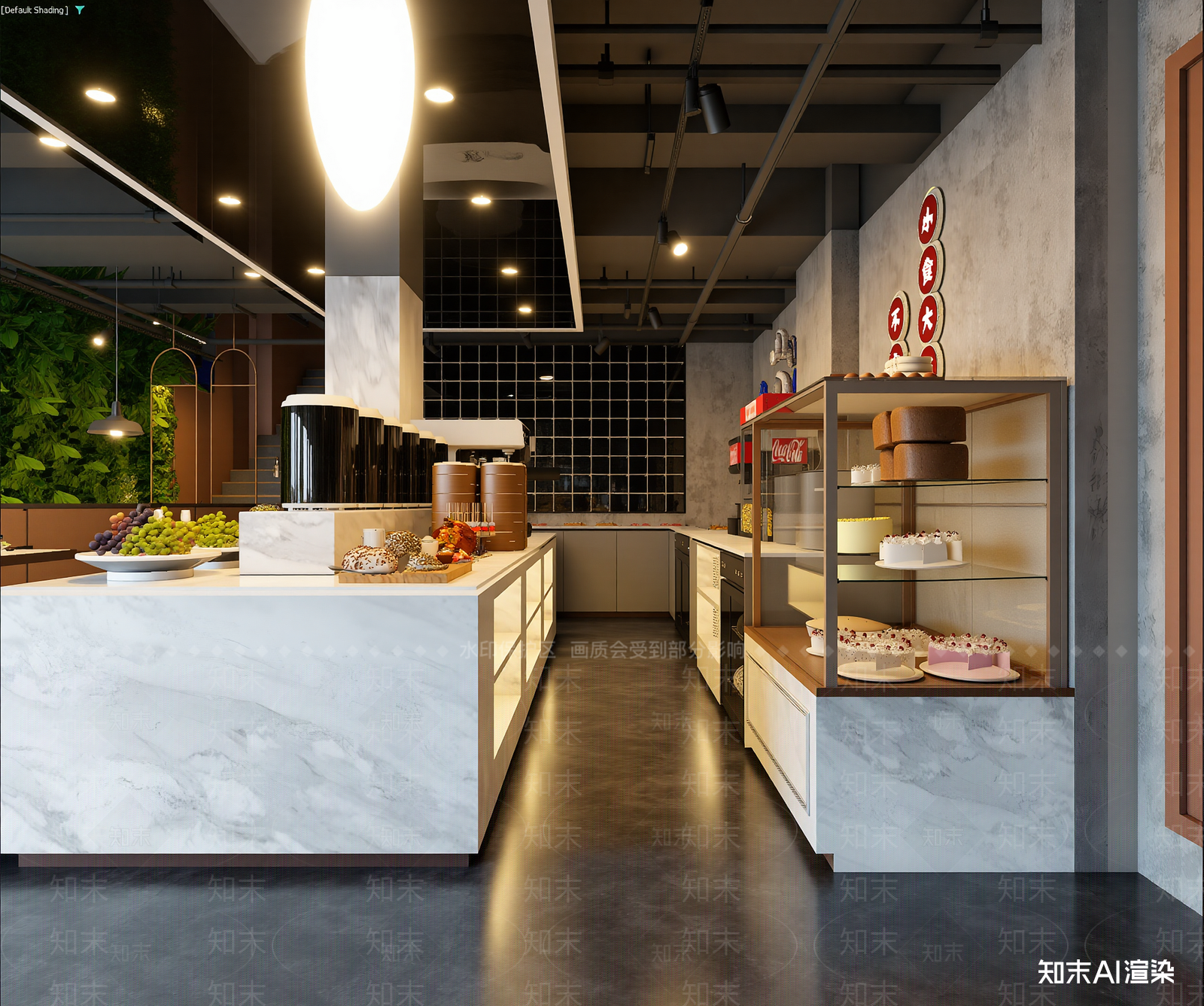 自助餐厅3D模型下载【ID:1213963175】