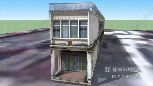 3D：93泰龙路，中葡风格，老普吉镇SU模型下载【ID:932621792】