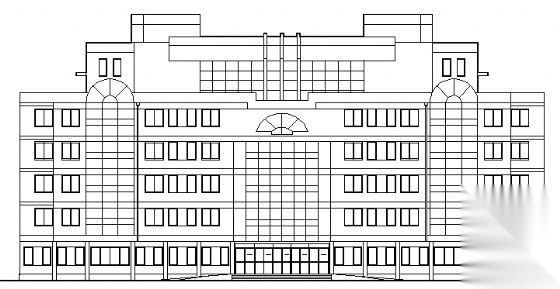 某六层综合楼建筑方案图cad施工图下载【ID:151435108】