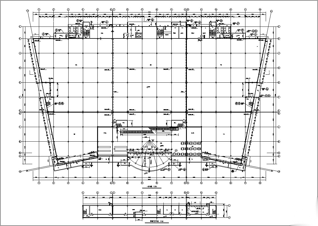 某超市商业建筑设计方案施工图CADcad施工图下载【ID:165605170】