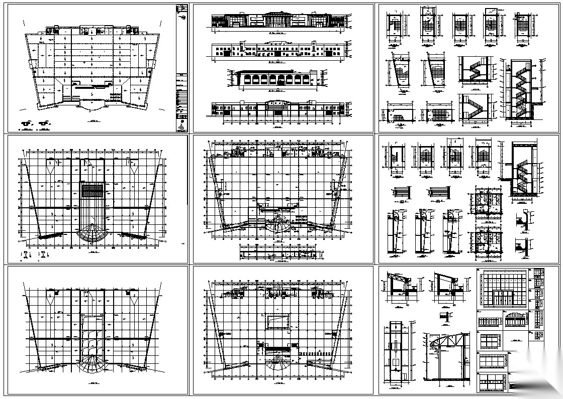 某超市商业建筑设计方案施工图CADcad施工图下载【ID:165605170】