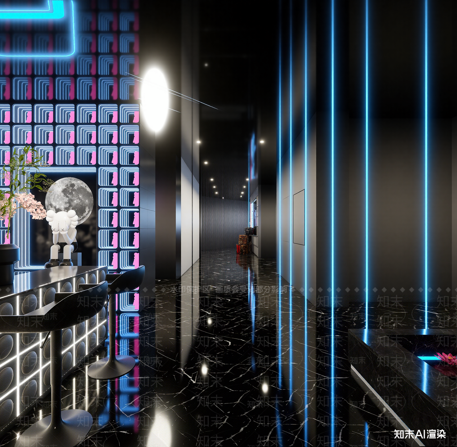 现代酒吧3D模型下载【ID:1214386285】