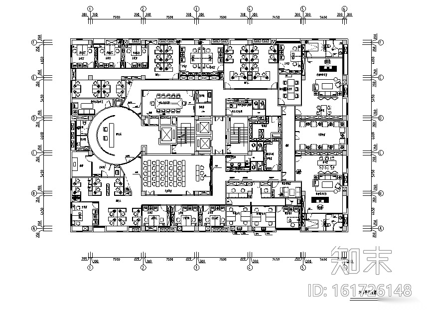 [天津]泰宇集团办公空间设计施工图（附效果图）施工图下载【ID:161726148】