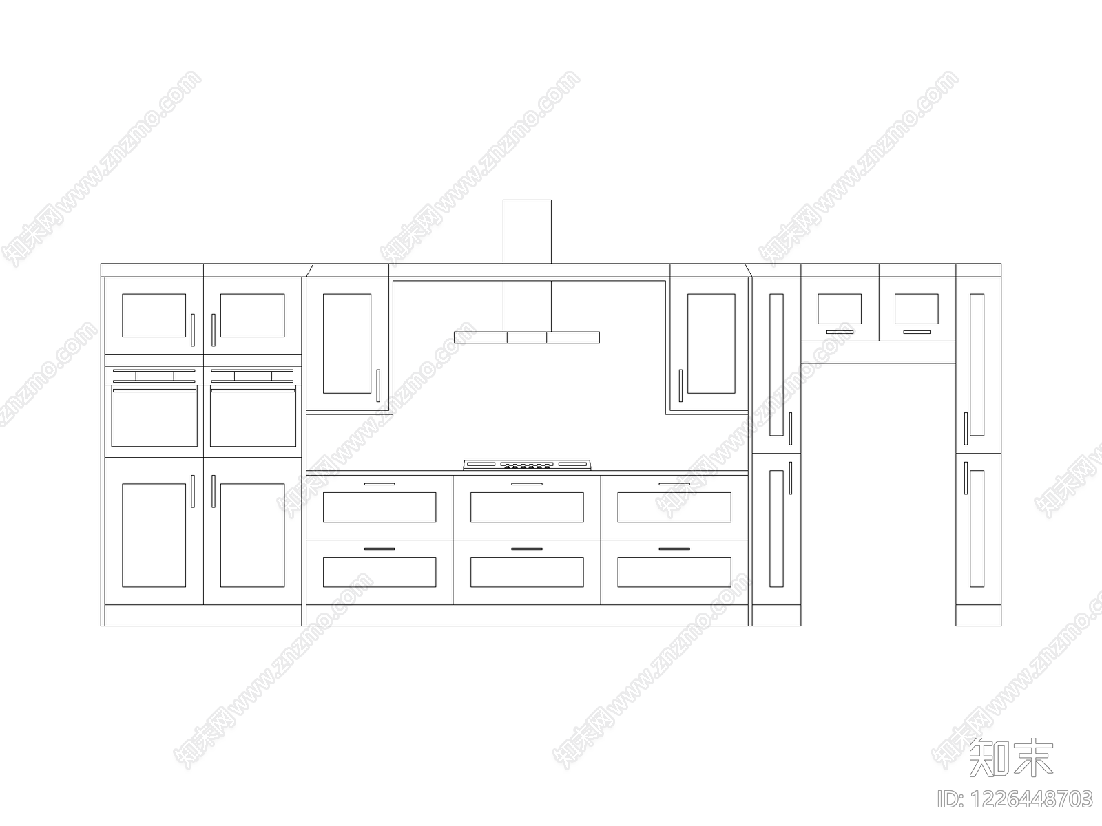 柜子cad施工图下载【ID:1226448703】