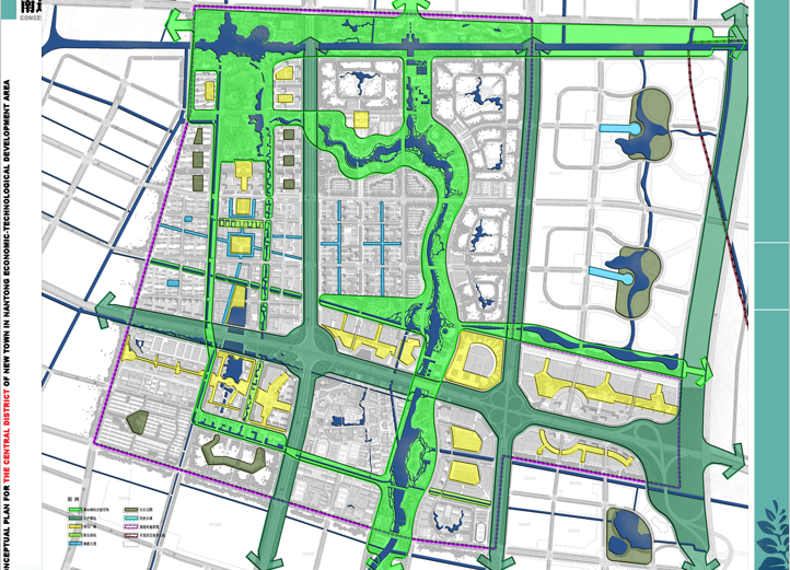 [江苏]南通经济技术开发区新城中心区概念性规划设计方案...cad施工图下载【ID:151718134】