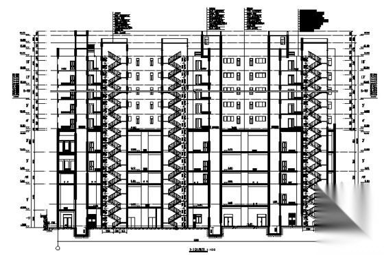 [平昌县]某十五层商住楼建筑施工图（含审图意见，建筑节...cad施工图下载【ID:166702145】
