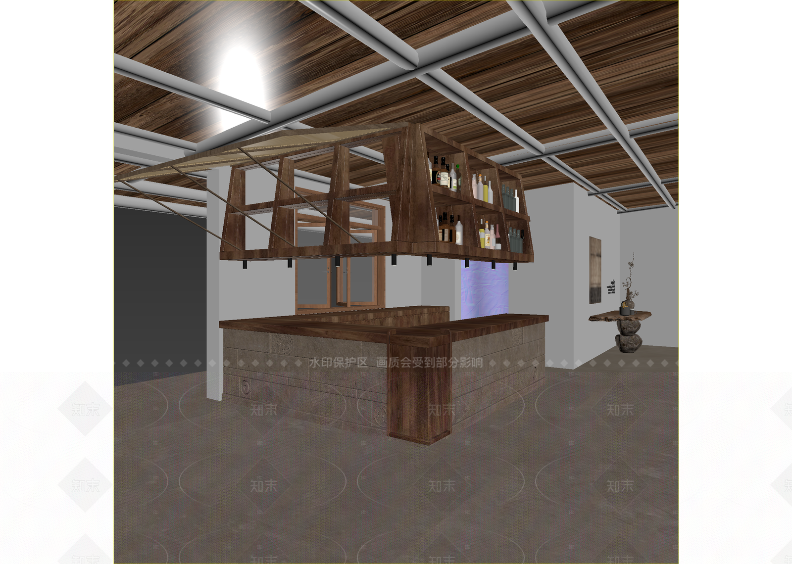 侘寂酒吧3D模型下载【ID:1214960132】