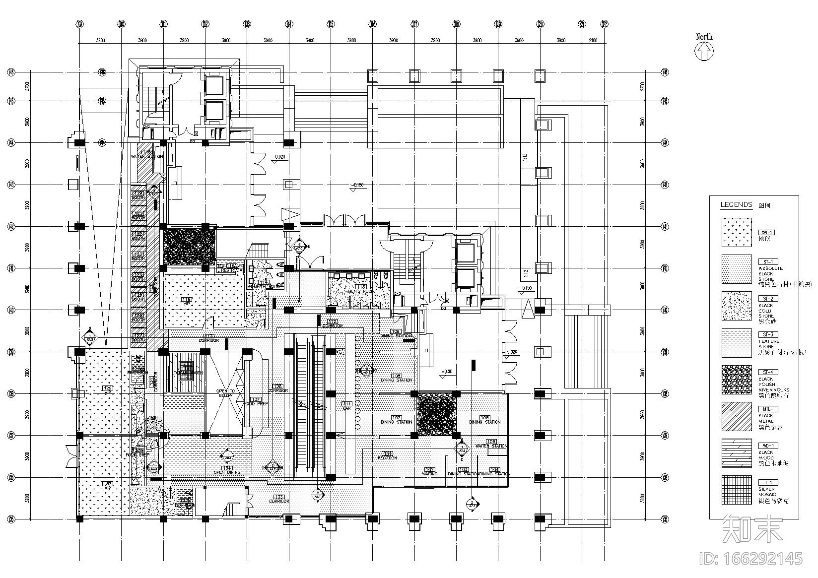 [北京]俏江南新理念餐厅施工图+材料+实景照cad施工图下载【ID:166292145】