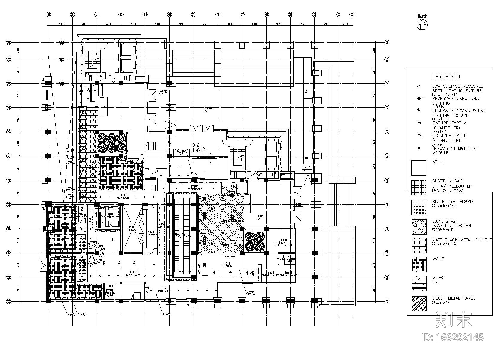 [北京]俏江南新理念餐厅施工图+材料+实景照cad施工图下载【ID:166292145】