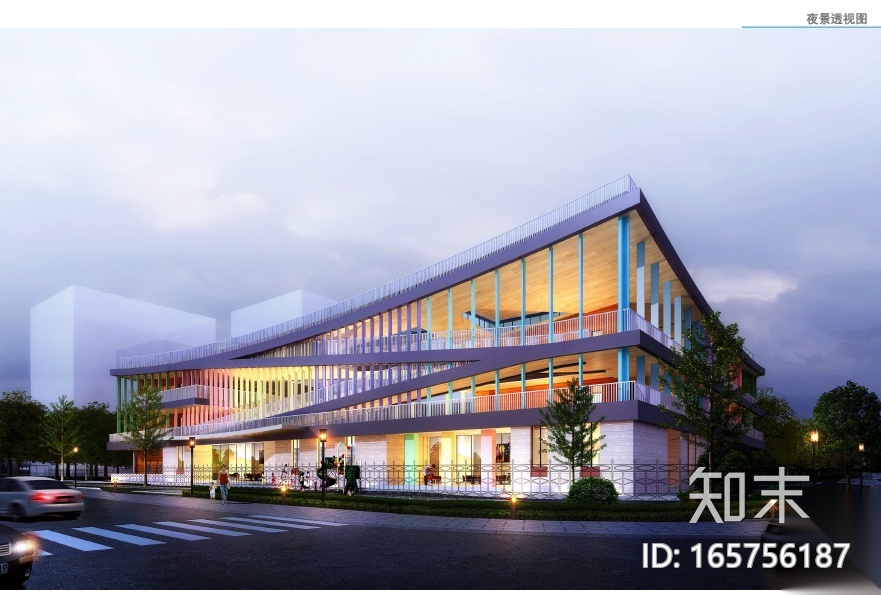 [江苏]工业园区国际现代庭院式幼儿园建筑设计方案文本cad施工图下载【ID:165756187】