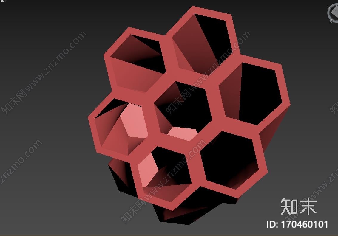 蜂巢状笔筒3d打印模型下载【ID:170460101】