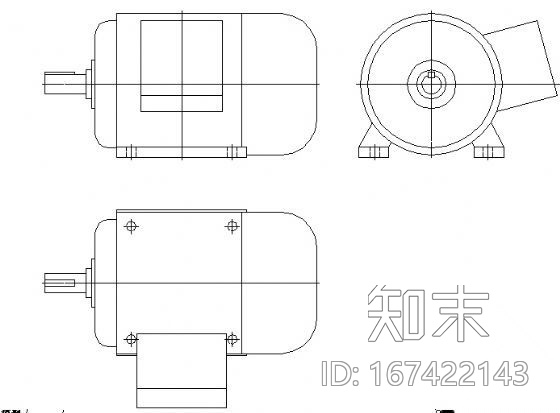 电机设备制图CAD图块cad施工图下载【ID:167422143】