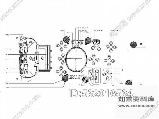 施工图红酒雪茄吧室内装修图cad施工图下载【ID:532016534】
